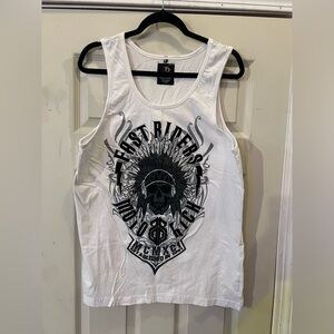 South Pole Indian Headdress Motorcycle Tank Top - Vintage